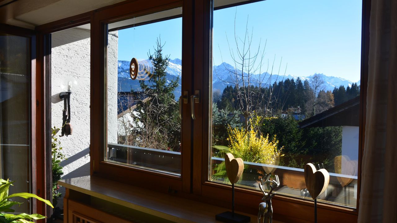 Blick auf den Balkon Edelweiß Blick auf den Balkon Edelweiß